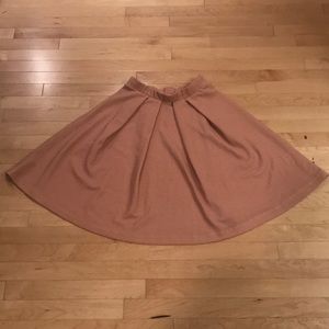 Rose Pink & White Polka Dot Circle Skirt